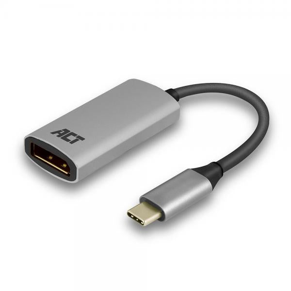 ACT AC7030 cavo e adattatore video 0,15 m USB tipo-C DisplayPort Grigio