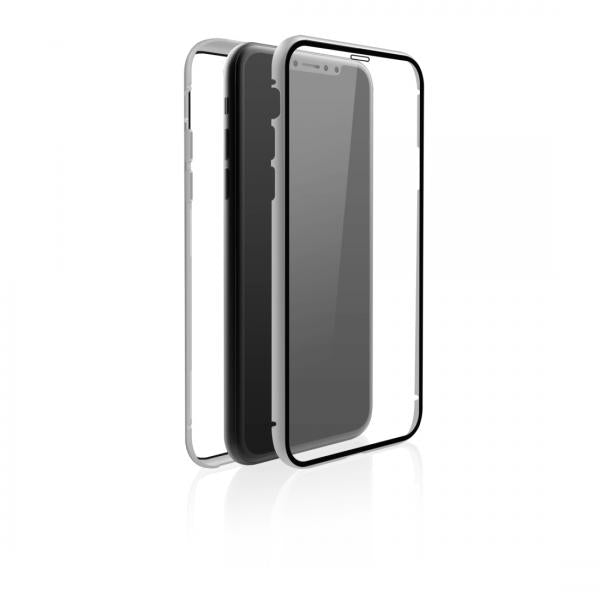 Hama 360 Glass custodia per cellulare Cover Argento, Trasparente