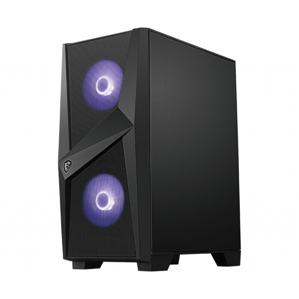 MSI MAG FORGE 100M Midi Tower Nero, Trasparente