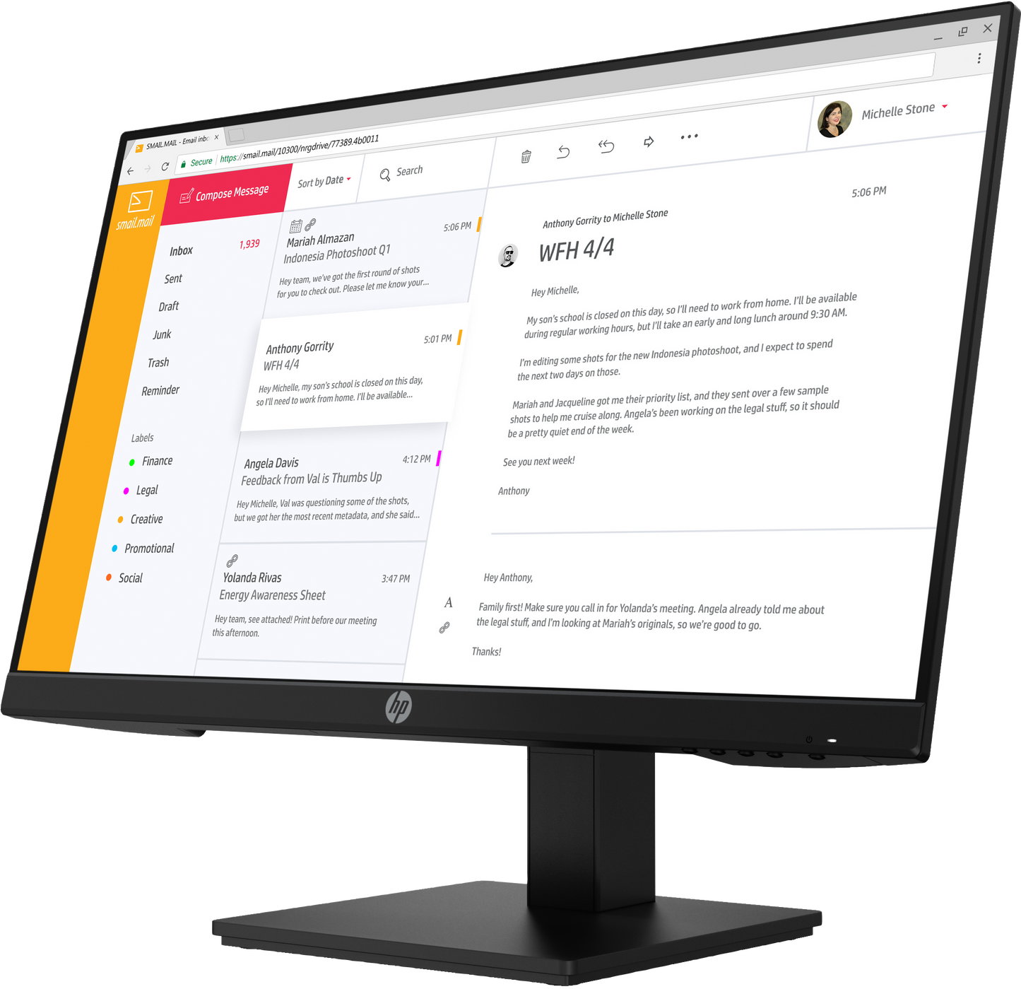 HP P24h G4 60,5 cm (23.8") 1920 x 1080 Pixel Full HD IPS