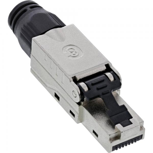 InLine , connettore volante RJ45 Cat.8.1 2000MHz, schermato, a vite