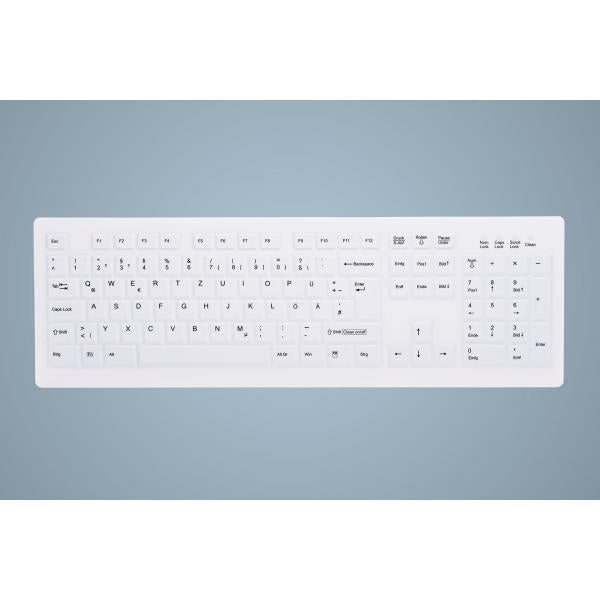 Active Key AK-C8100 tastiera USB QWERTY Inglese US Bianco