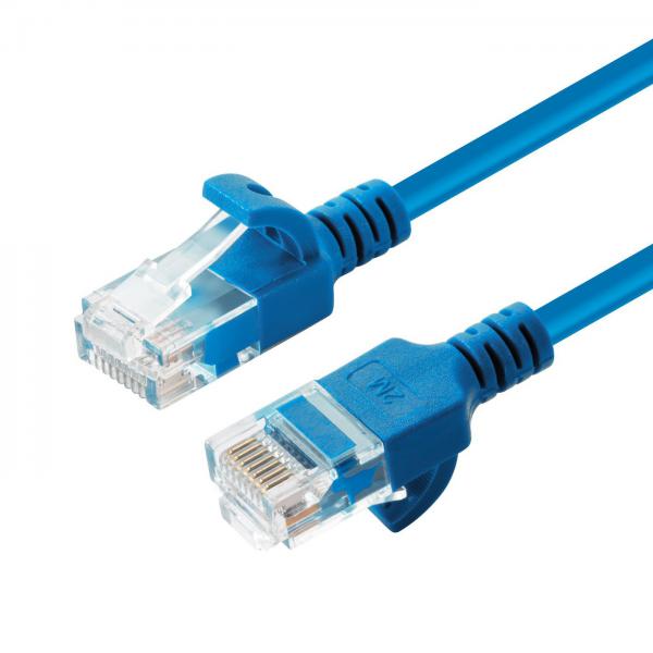 Microconnect W125628004 cavo di rete Blu 0,5 m Cat6a U/UTP (UTP)