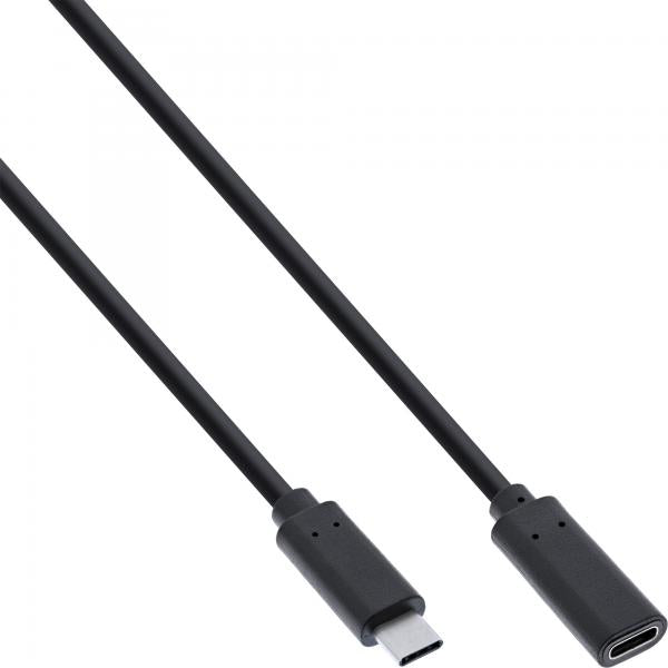 InLine Prolunga USB 3.2 Gen.1x2, M-F Type-C, nero, 1,5m