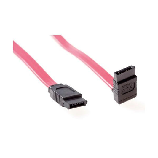 ACT SATA connection cable with hooked connector cavo SATA 0,75 m SATA 7-pin Rosso