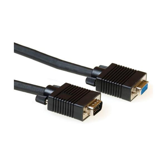 ACT VGA extension cable male-female black 1.8 m cavo VGA 1,8 m VGA (D-Sub) Nero