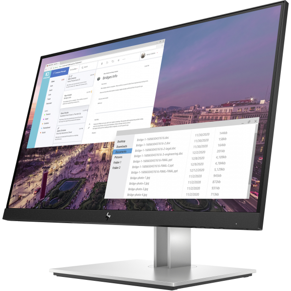 HP E-Series E23 G4 58,4 cm (23") 1920 x 1080 Pixel Full HD LCD Nero, Argento