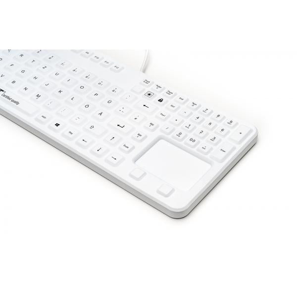 GETT Cleantype Prime Touch+ tastiera USB Svizzere Bianco