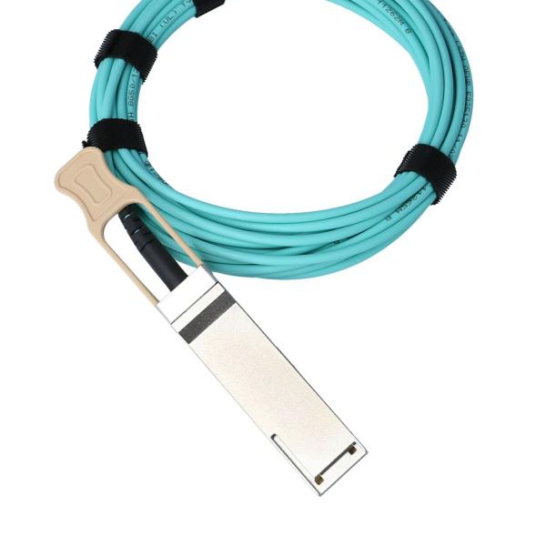 BlueOptics JNP-40G-AOC-30M-BO cavo InfiniBand QSFP Arancione, Argento