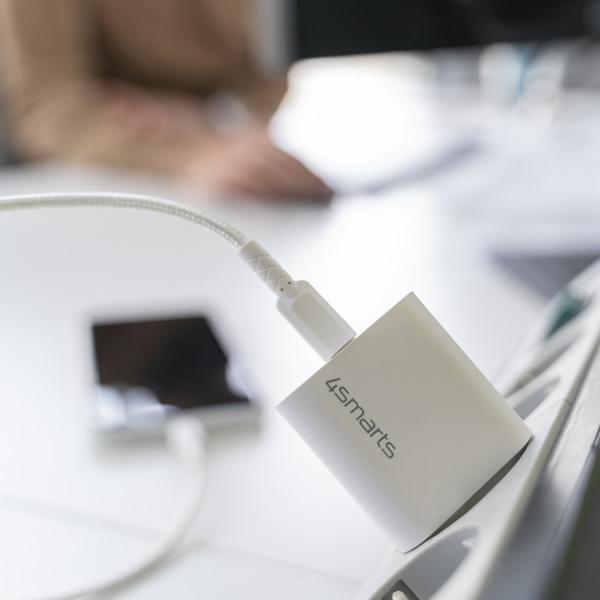 4smarts 465575 Caricabatterie per dispositivi mobili Bianco Interno