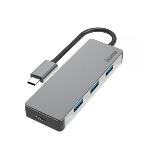 Hama 00200105 hub di interfaccia USB 3.2 Gen 2 (3.1 Gen 2) Type-C 10000 Mbit/s Grigio