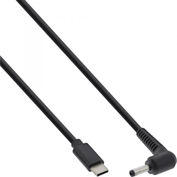 InLine Cavo di ricarica USB Type-C a BenQ/ASUS Notebook (rotondo/piccolo), 2m
