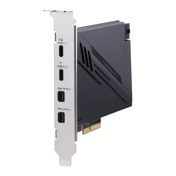 ASUS ThunderboltEX 4 scheda di interfaccia e adattatore Interno Mini DisplayPort, PCIe, Thunderbolt, USB 2.0, USB 3.2 Gen 2 (3.1 Gen 2)