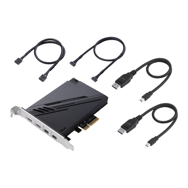 ASUS ThunderboltEX 4 scheda di interfaccia e adattatore Interno Mini DisplayPort, PCIe, Thunderbolt, USB 2.0, USB 3.2 Gen 2 (3.1 Gen 2)