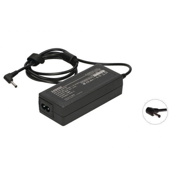 2-Power CAA0735A adattatore e invertitore 65 W Nero (AC Adapter 19V 3.42A 65W includes power cable)