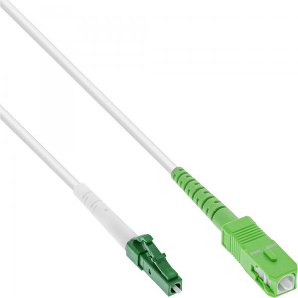 InLine Cavo FO simplex, FTTH, da LC/APC 8 a SC/APC 8, 9/125m, OS2,50m