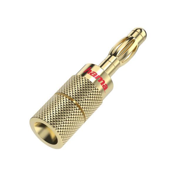 Hama 00205201 cavo di collegamento Banana Oro