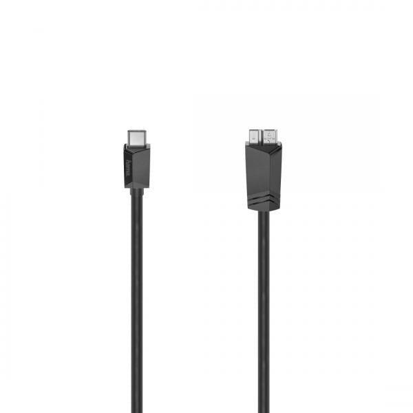 Hama 00200654 cavo USB 0,25 m USB 3.2 Gen 1 (3.1 Gen 1) USB C Micro-USB A Nero