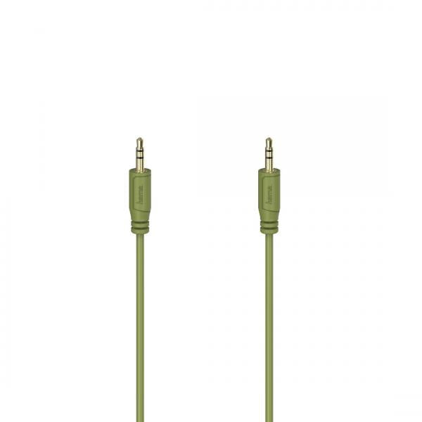 Hama Flexi-Slim cavo audio 0,75 m 3.5mm Verde