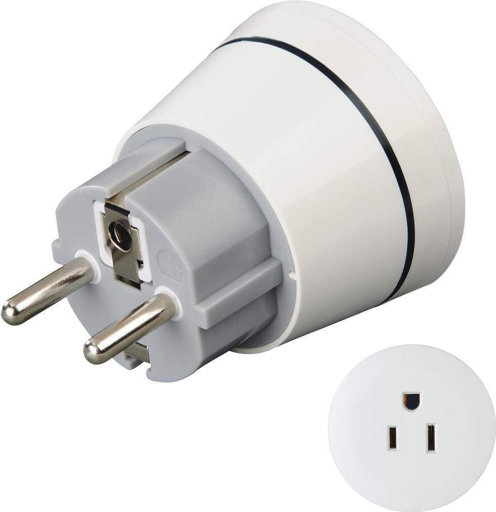 Hama Reiseadapter Typ A und Typ B, 3-polig, fr Gerte aus Amerika und Kanada (00223451)