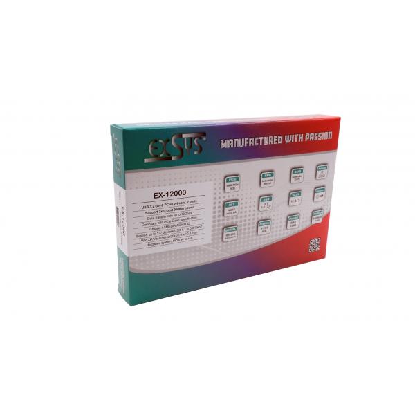 EXSYS EX-12000 scheda di interfaccia e adattatore Interno USB 3.2 Gen 2 (3.1 Gen 2)