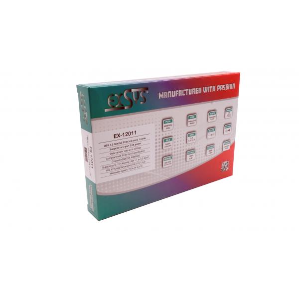 EXSYS EX-12011 scheda di interfaccia e adattatore Interno USB 3.2 Gen 2 (3.1 Gen 2)