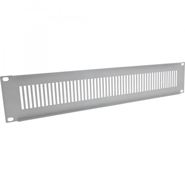 InLine 19" piastra cieca perforata, 1U, grigio RAL 7035