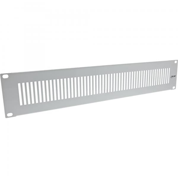 InLine 19" piastra cieca perforata, 1U, grigio RAL 7035