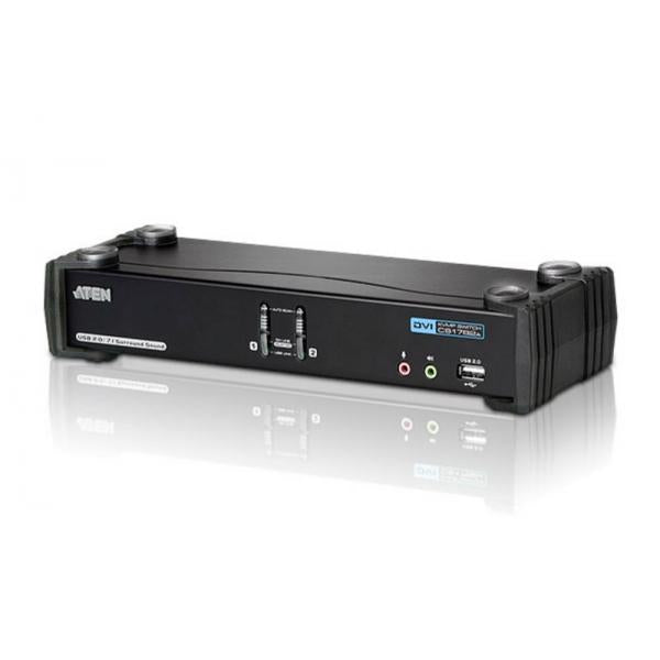 Aten Switch KVMP Dual Link/audio CH7.1 USB DVI a 2 porte