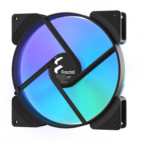 Fractal Design Prisma AL-18 PWM Case per computer Ventilatore 18 cm Nero, Bianco 1 pz