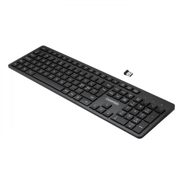 Gearlab GLB212102 tastiera RF Wireless QWERTY Nordic Nero