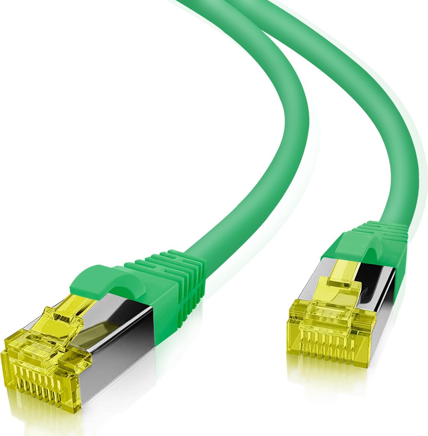 Herweck Helos ultra flex - Patch-Kabel - RJ-45 (M) zu RJ-45 (M) - 10,0m - S/FTP - CAT 6a - halogenfrei - grn (263795)