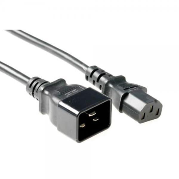 ACT AK5440 cavo di alimentazione Nero 1 m Accoppiatore C13 Accoppiatore C20