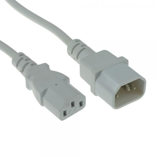ACT AK5428 cavo di alimentazione Bianco 5 m Accoppiatore C13 Accoppiatore C14