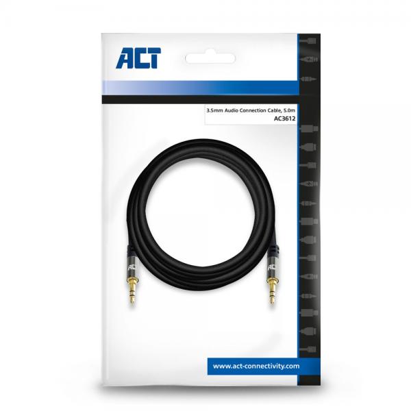 ACT AC3612 cavo audio 5 m 3.5mm Nero