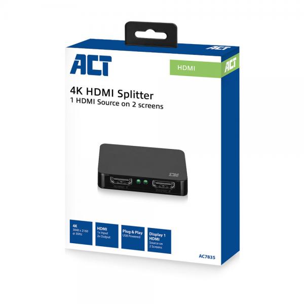 ACT AC7835 ripartitore video HDMI 2x HDMI