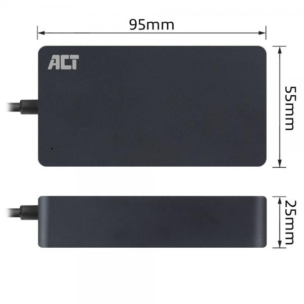 ACT AC2005 adattatore e invertitore Interno 65 W Nero