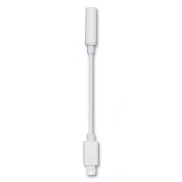 2GO 797294 cavo audio 0,1 m 3.5mm Lightning Bianco