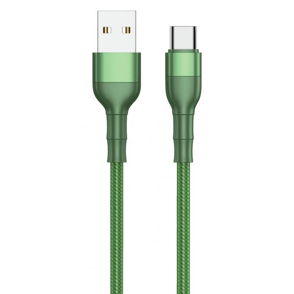 2GO 797309 cavo USB 1 m USB B USB C Verde