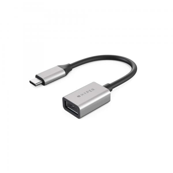 HYPER HD425D-GL cavo USB 0,0176 m USB 3.2 Gen 2 (3.1 Gen 2) USB C USB A Nero, Argento