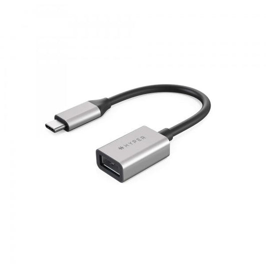 HYPER HD425D-GL cavo USB 0,0176 m USB 3.2 Gen 2 (3.1 Gen 2) USB C USB A Nero, Argento
