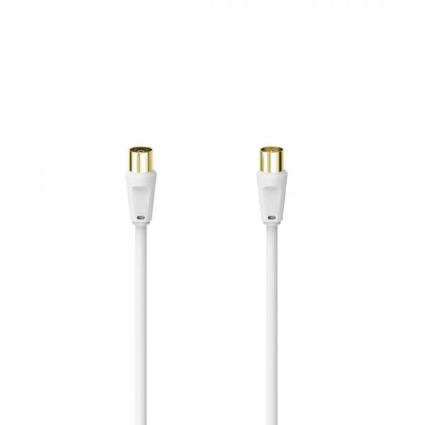 Hama 00305069 cavo coassiale 10 m Bianco