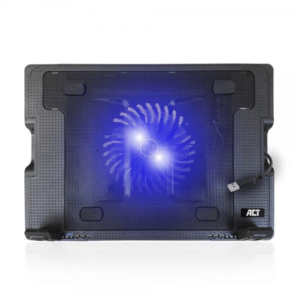 ACT AC8110 base di raffreddamento per notebook 43,9 cm (17.3") 1000 Giri/min Nero
