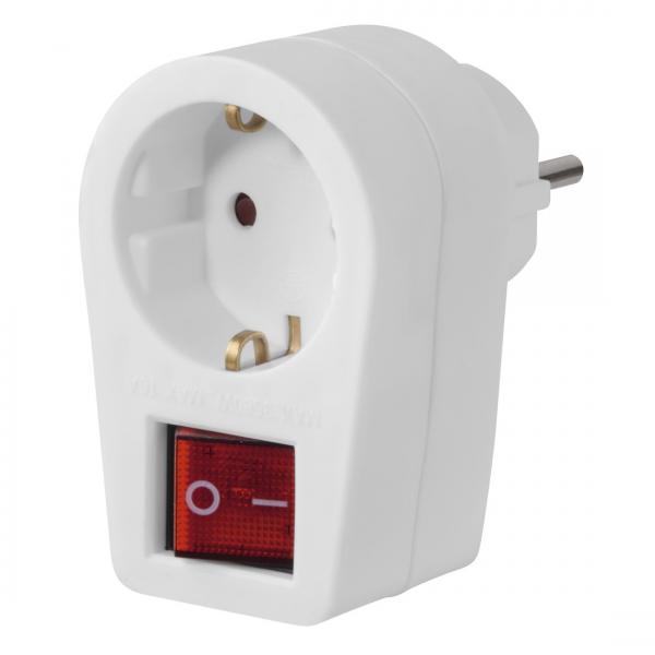 Hama 00223213 adattatore per presa di corrente Tipo F Bianco