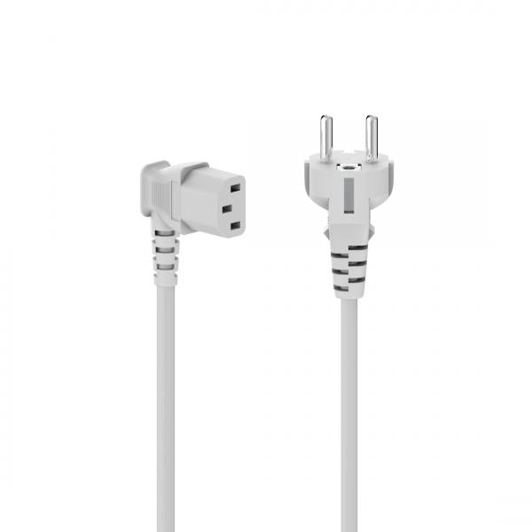 Hama 00223292 cavo di alimentazione Bianco 5 m 3-pin