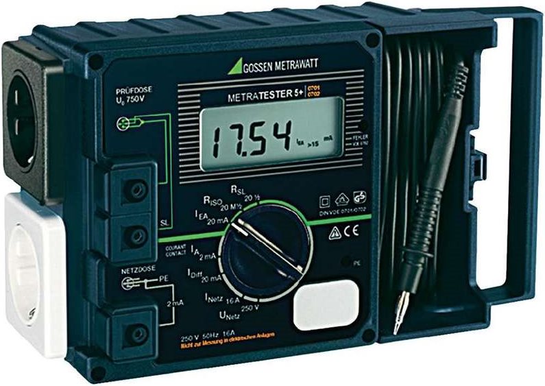 GOSSEN METRAWATT METRATESTER 5+ VDE-Prfgert DIN VDE 0701 Teil 1 - 240, DIN VDE 0702. (M 700 D)