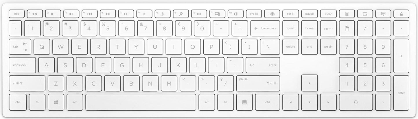 HP Pavilion 600 - Tastatur - kabellos - Deutsch - Schneewei (4CF02AA#ABD)