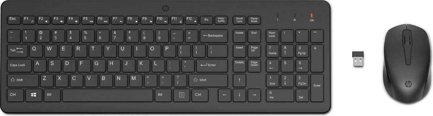 HP 330 - Tastatur-und-Maus-Set - kabellos - 2.4 GHz - Schweiz Layout (2V9E6AA#UUZ)