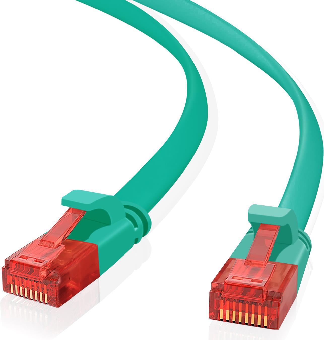 Helos Ultra Slim - Patch-Kabel - RJ-45 (M) zu RJ-45 (M) - 2 m - UTP - geformt, ohne Haken - grn