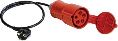 32 A CEE-Kupplung auf Schutzkontaktstecker Passend fr Details VDE 0701/0702 (044123)